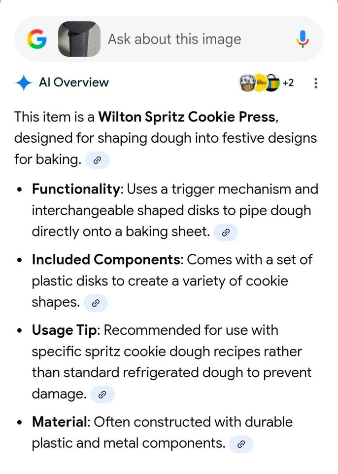 Unused, Wilton Spritz Cookie Press w/12 cookie design disc. - photo 4