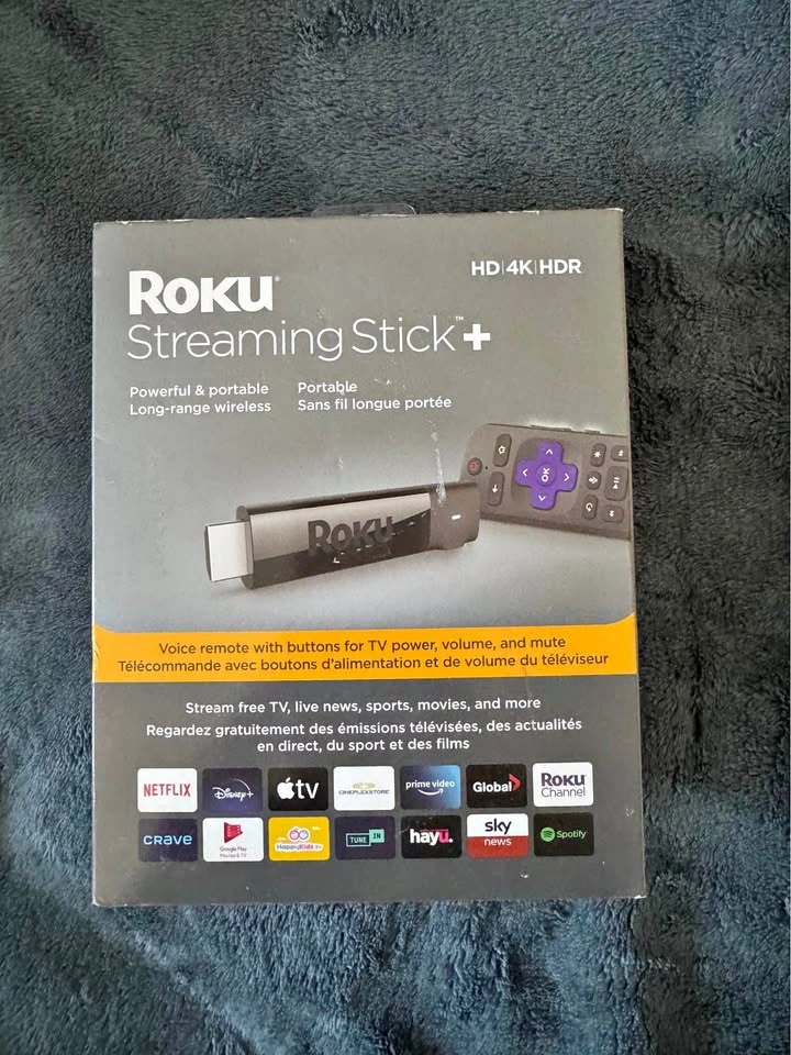 Roku Streaming Stick+ - 4K HDR - Long-Range Wi-Fi
