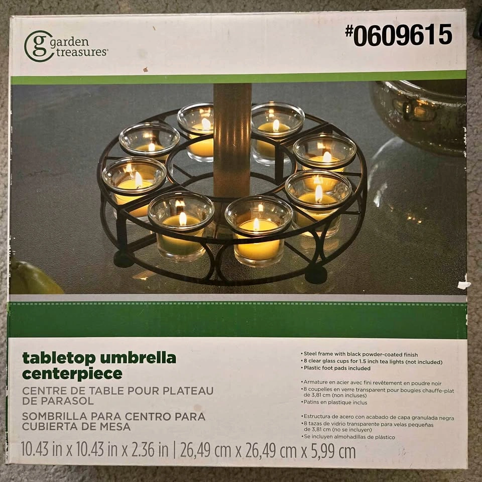 Outdoor Tabletop Umbrella Centerpiece