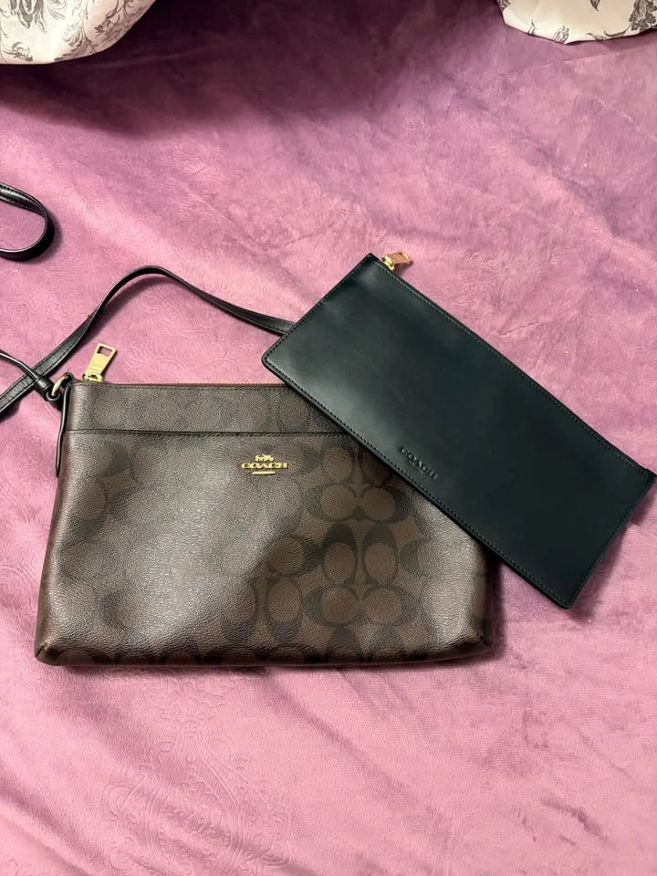Coach Signature Crossbody Bag with Removable Pouch - photo 3