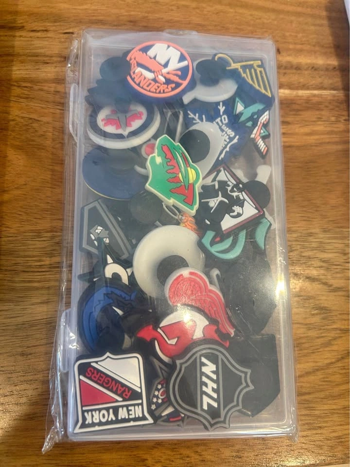NHL Ice Hockey Shoe Charms 30PCS for Crocs Clogs