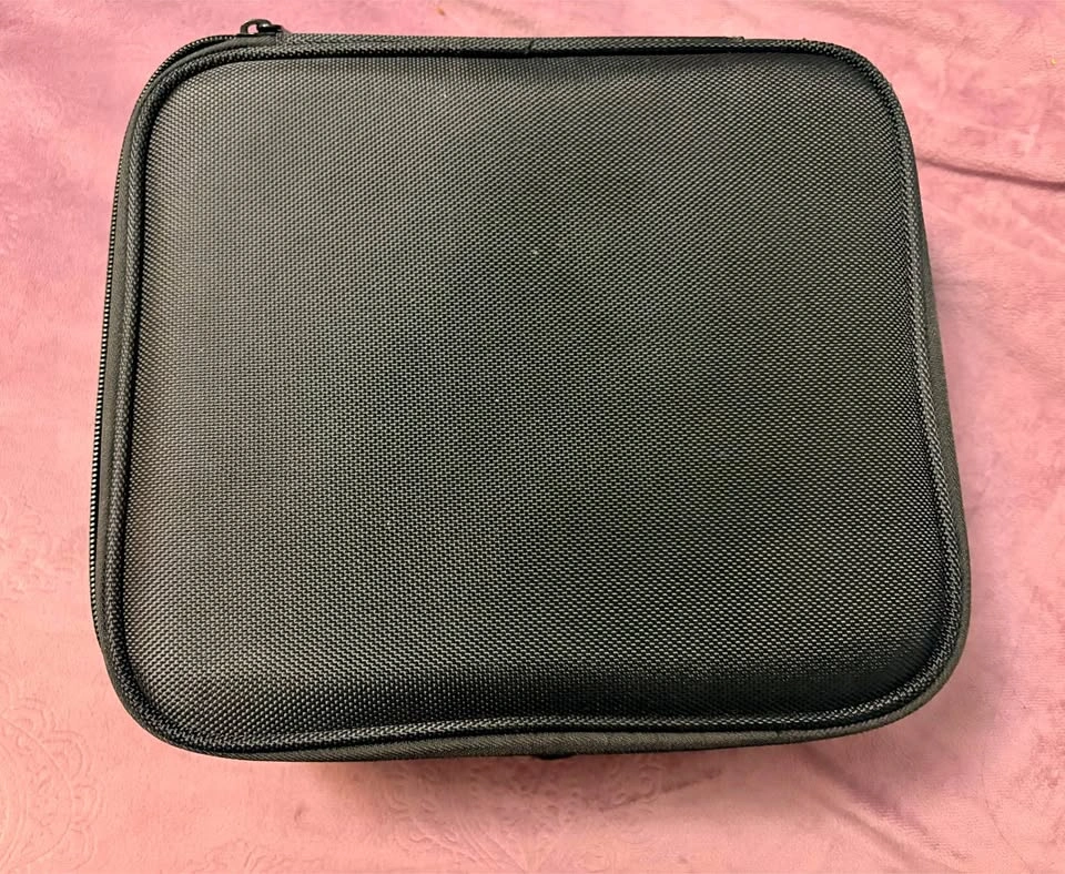 Black Travel Makeup Case with Adjustable Dividers