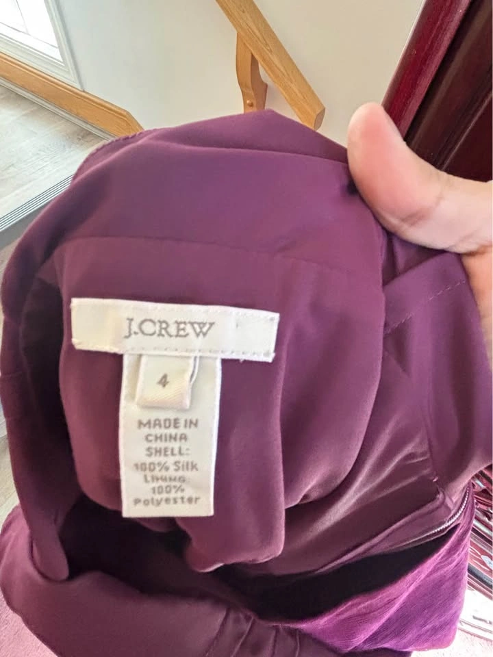 NWT J Crew Knee length silk dress size 4 - photo 5