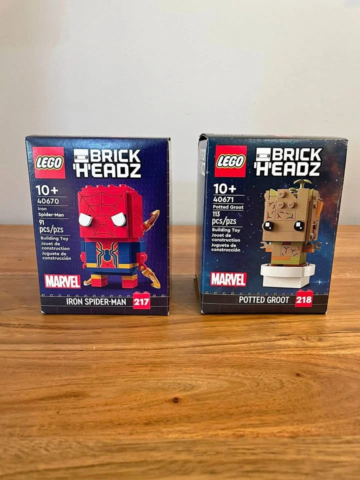 LEGO BrickHeadz Marvel Iron Spider-Man 40670 & Groot 40671