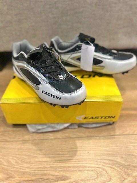Easton Women's Softball / Baseball Cleats | Black & White