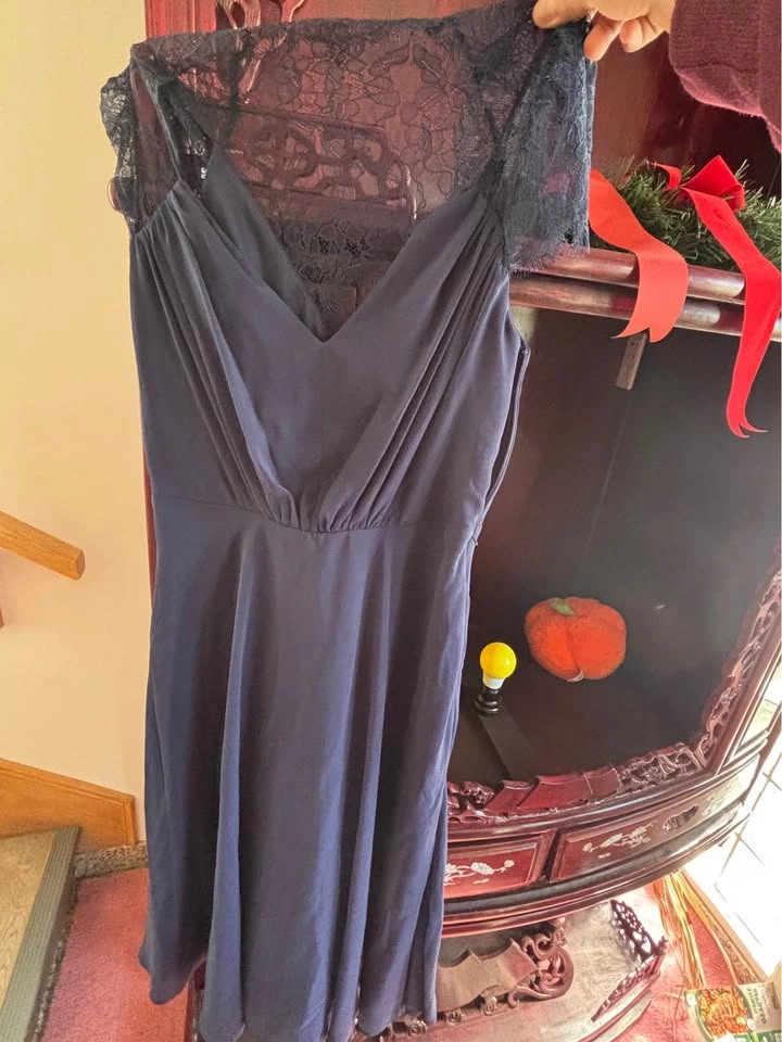 NWT ASOS midi lace Chiffon Dress size 4 - photo 2