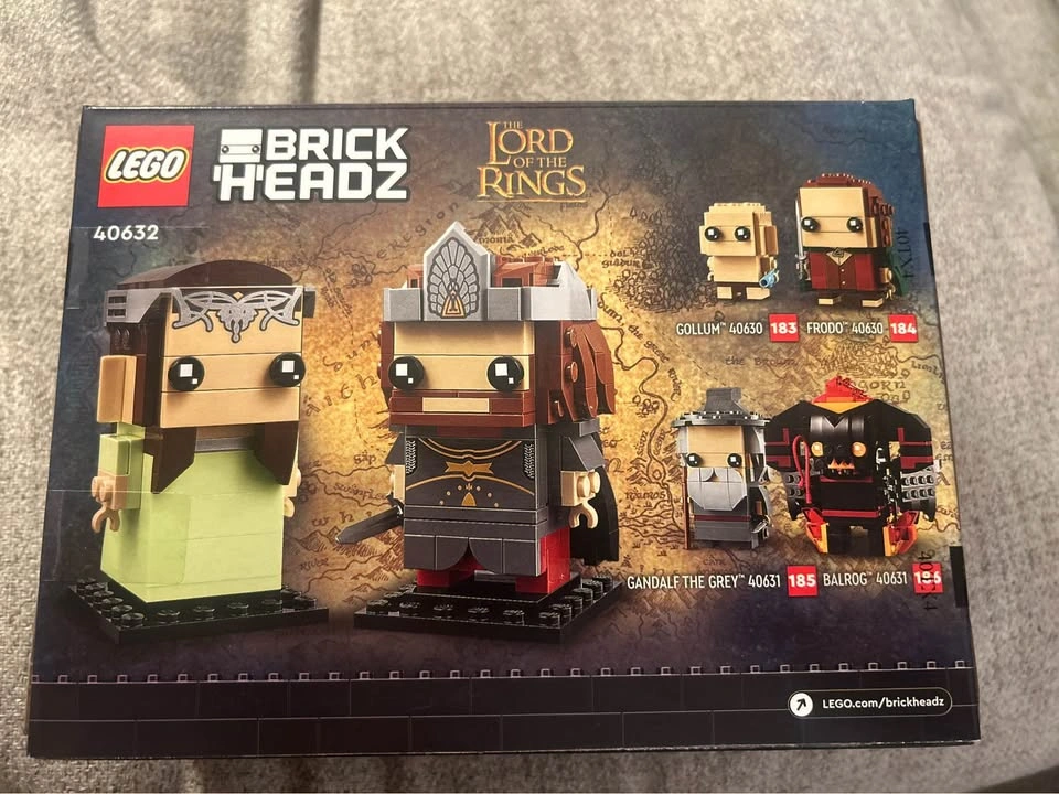LEGO BrickHeadz 40632 Aragorn & Arwen Lord of the Rings Retired - photo 2