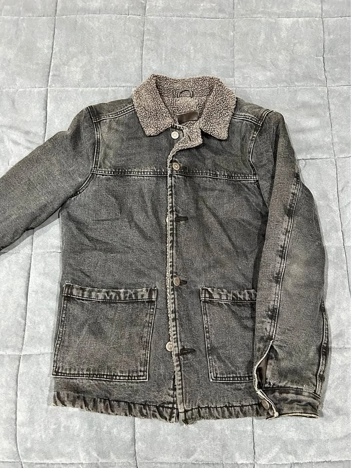 ASOS Black Denim Jacket - Size Small