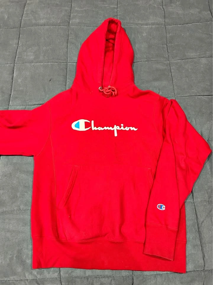 Red Champion Hoodie
