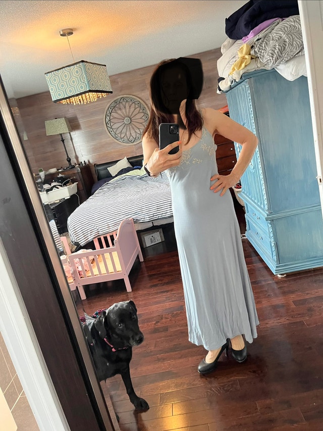 Grey Formal or Semi Formal Designer Dress