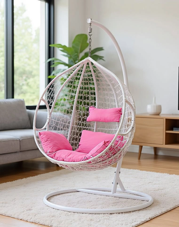 Hanging Basket Chair with Soft Cushion - photo 2
