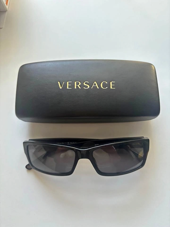 Versace MOD 4198 GB1/81 Sunglasses - Black - Authentic Italy