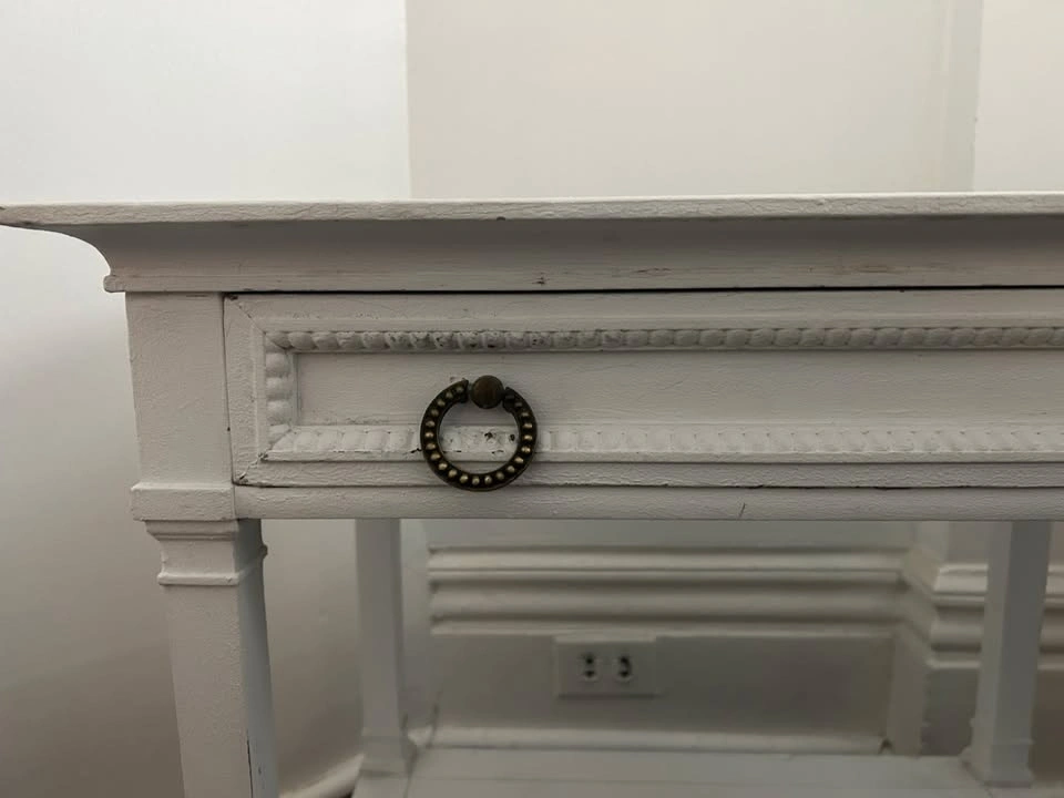 2x White Side Tables / Nightstands - Pair - photo 2
