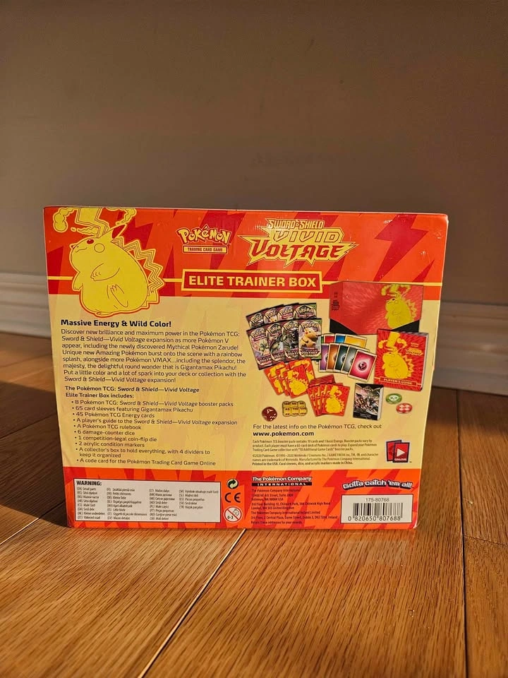 Pokemon TCG Sword & Shield Vivid Voltage Trainer Box - photo 3