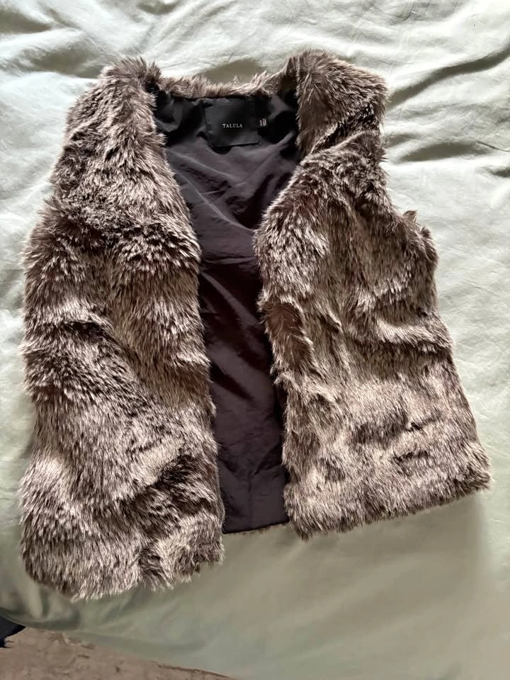 TALULA Faux Fur Vest XXS