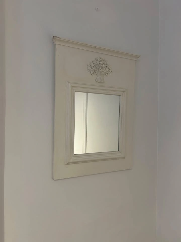 White French Style Wall Mirror — Floral Detail - photo 2