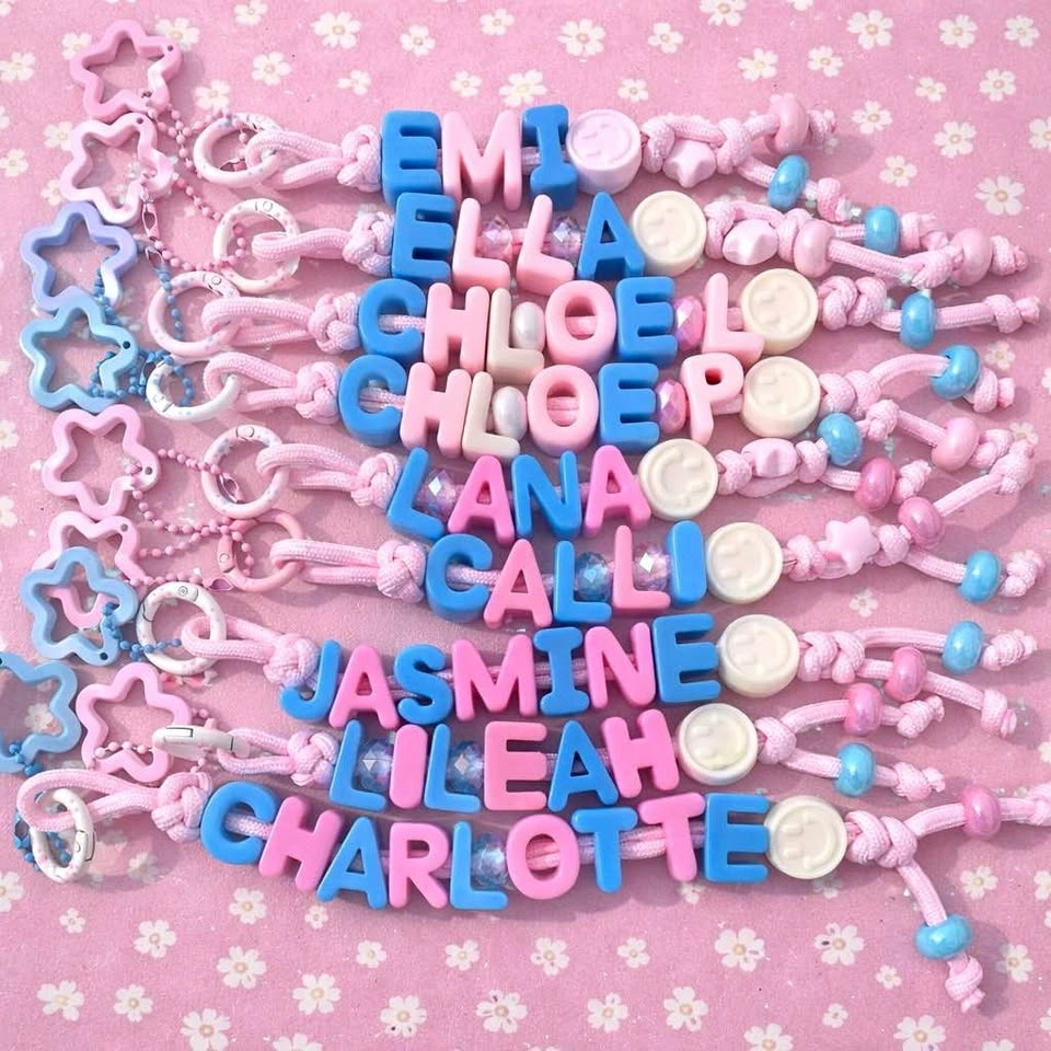 Birthday Goodie Bags, Party Favors, Handmade Name Keychains