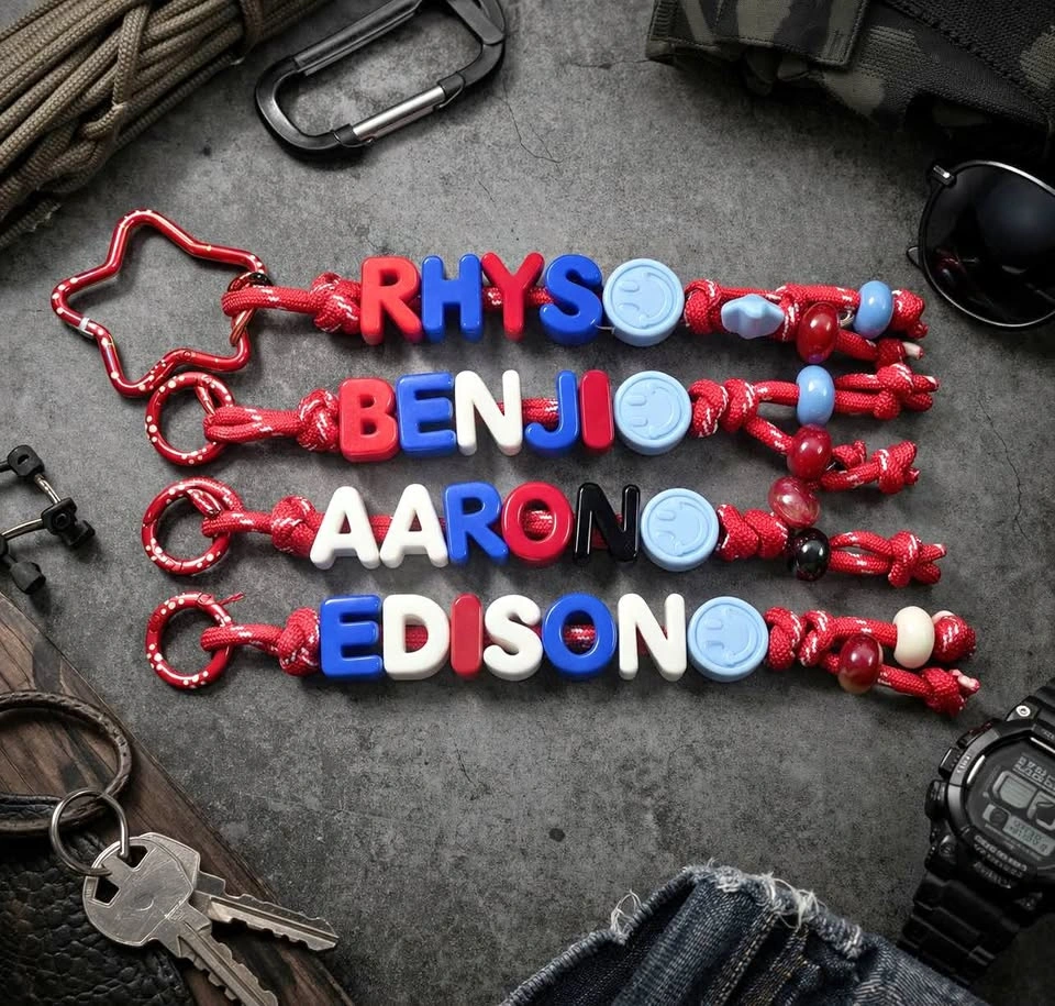 Birthday Goodie Bags for Boys Party, Handmade Name Keychain