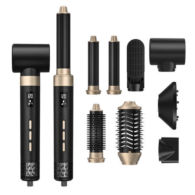8 in 1 Multi Styler Hair Dryer: Ionic Hot Air Brush, Frizz-Free - photo 2