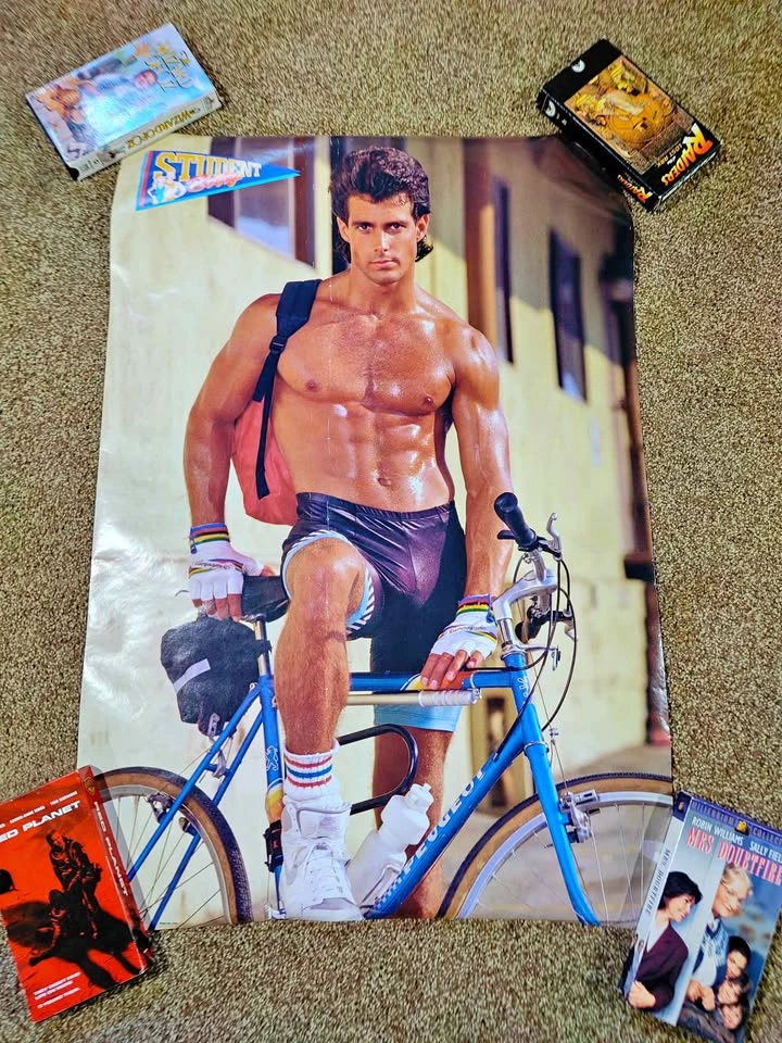 Vintage 1989 Student Male Body Nostalgia Posters x5