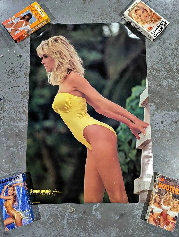 Vintage Rare 1988 Swimsuit Illustrated Lori Dorough Posters x2