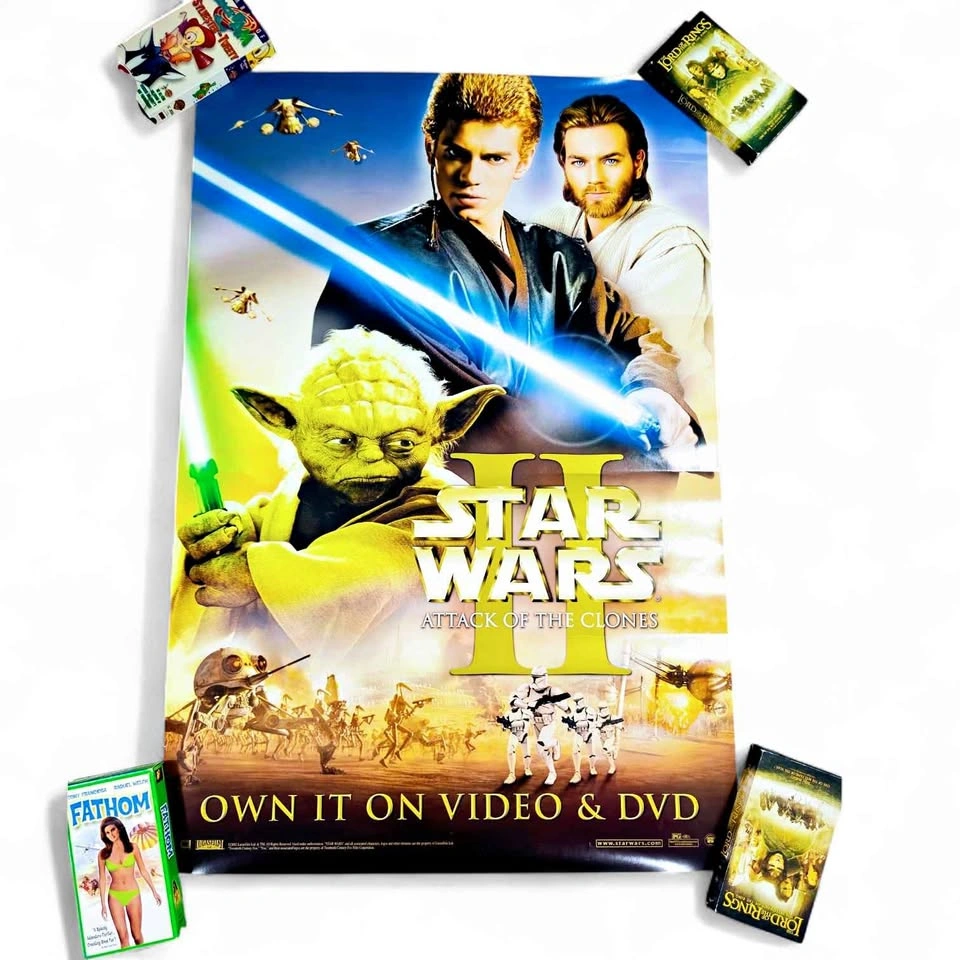 Vintage 2002 Star Wars Episode 2 Promo Poster