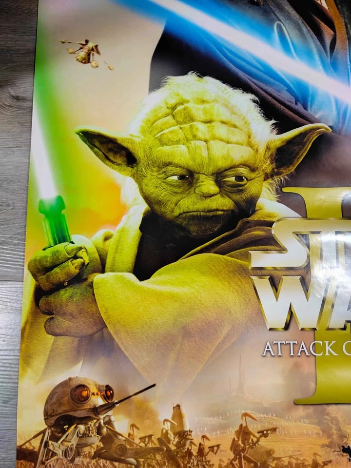 Vintage 2002 Star Wars Episode 2 Promo Poster - photo 3