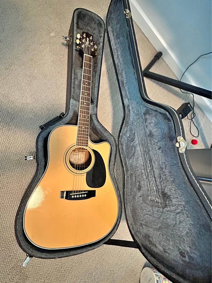 Takamine EG-334C Acoustic Guitar w/ Case, Capo, Strap