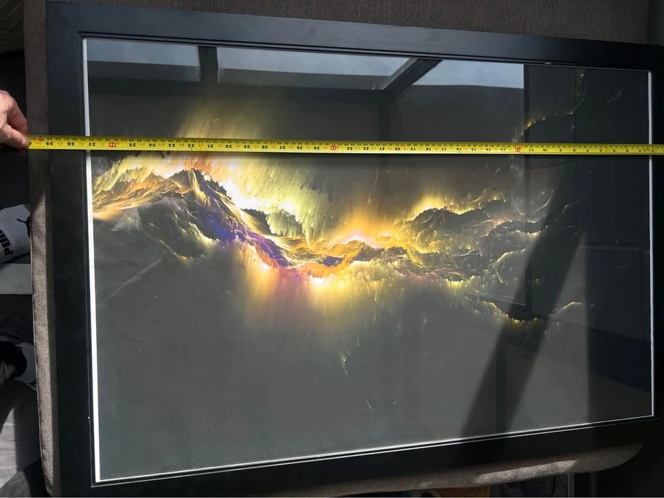 Black frame with galaxy painting - photo 2