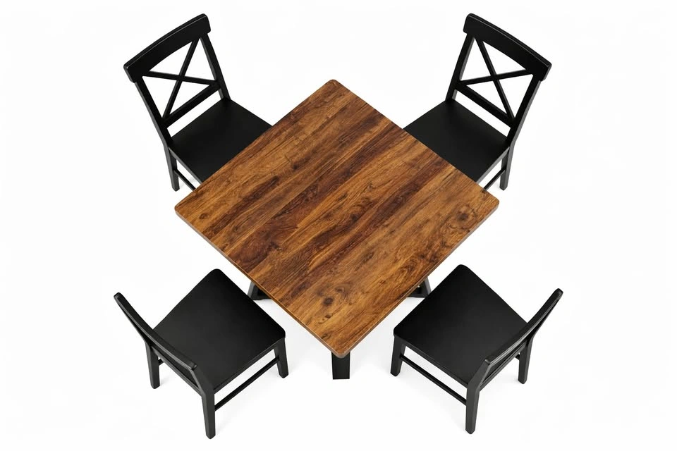 5-Piece Dining Table Set | Table + 4 Chairs | Small Space / Cond - photo 2