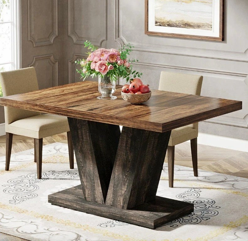Wade Logan Modern V-Base Dining Table | Wayfair 300+