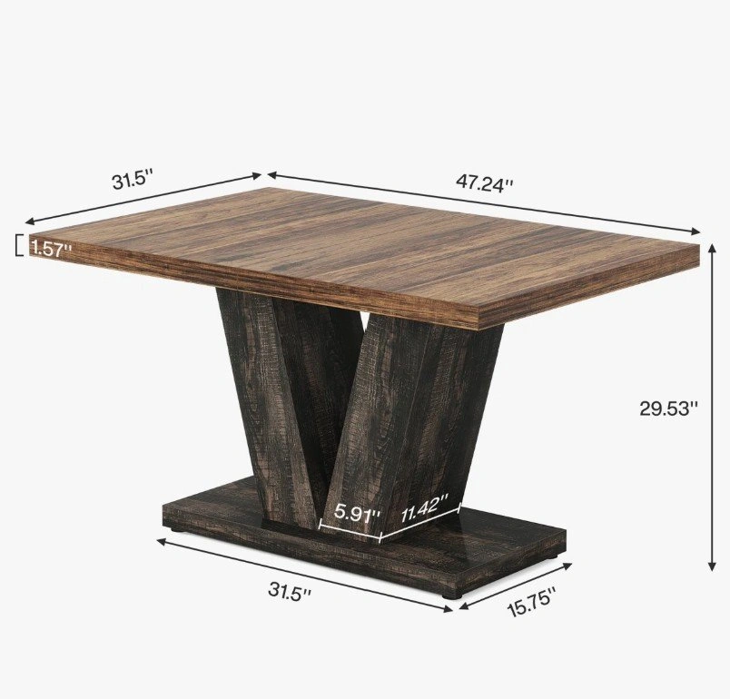 Wade Logan Modern V-Base Dining Table | Wayfair 300+ - photo 4