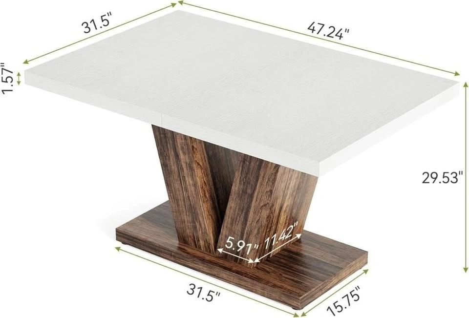 47" Brand New Wade Logan Dining Table – Never Assembled | Wayfai - photo 4