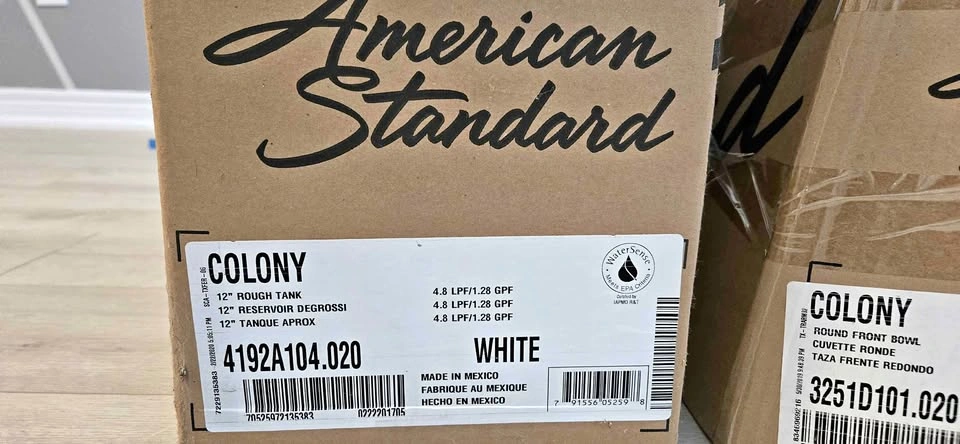 American Standard Colony Toilet Tank & Bowl