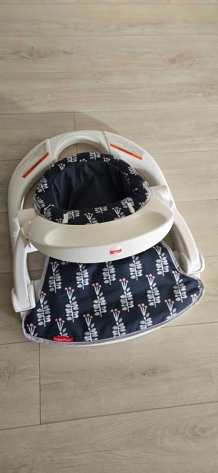 Fisher-Price Sit-Me-Up Floor Seat with Tray Navy Garden - photo 2