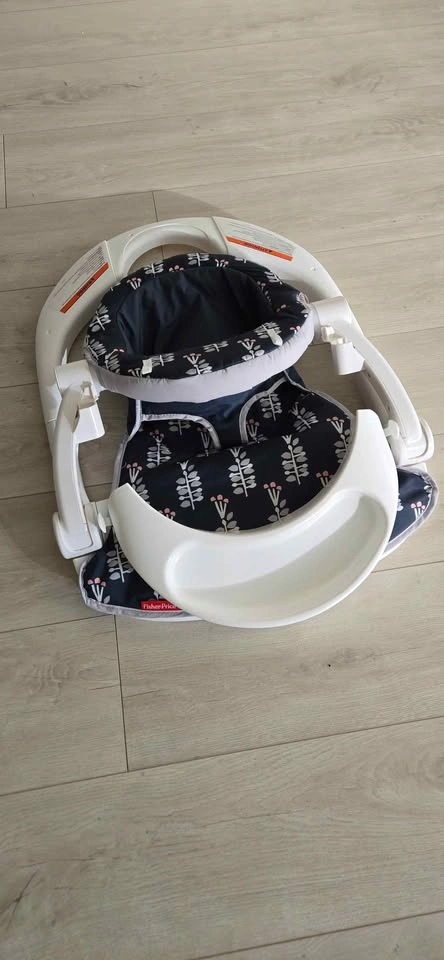 Fisher-Price Sit-Me-Up Floor Seat with Tray Navy Garden - photo 3