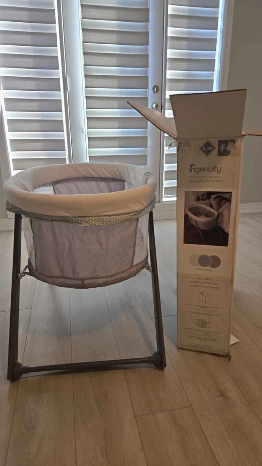 Ingenuity Foldaway Rocking Wood Bassinet - Wallace - photo 2