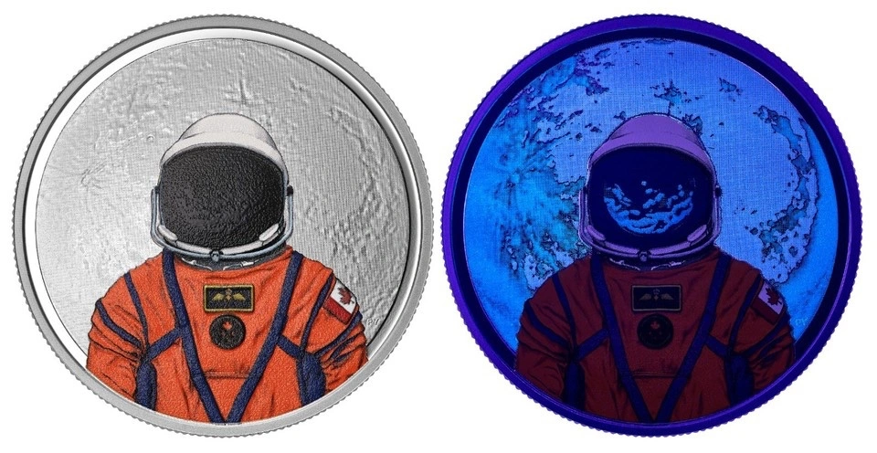 2026 Canada $20 Moon Mission 1 oz Silver Glow Coin - Artemis II - photo 2