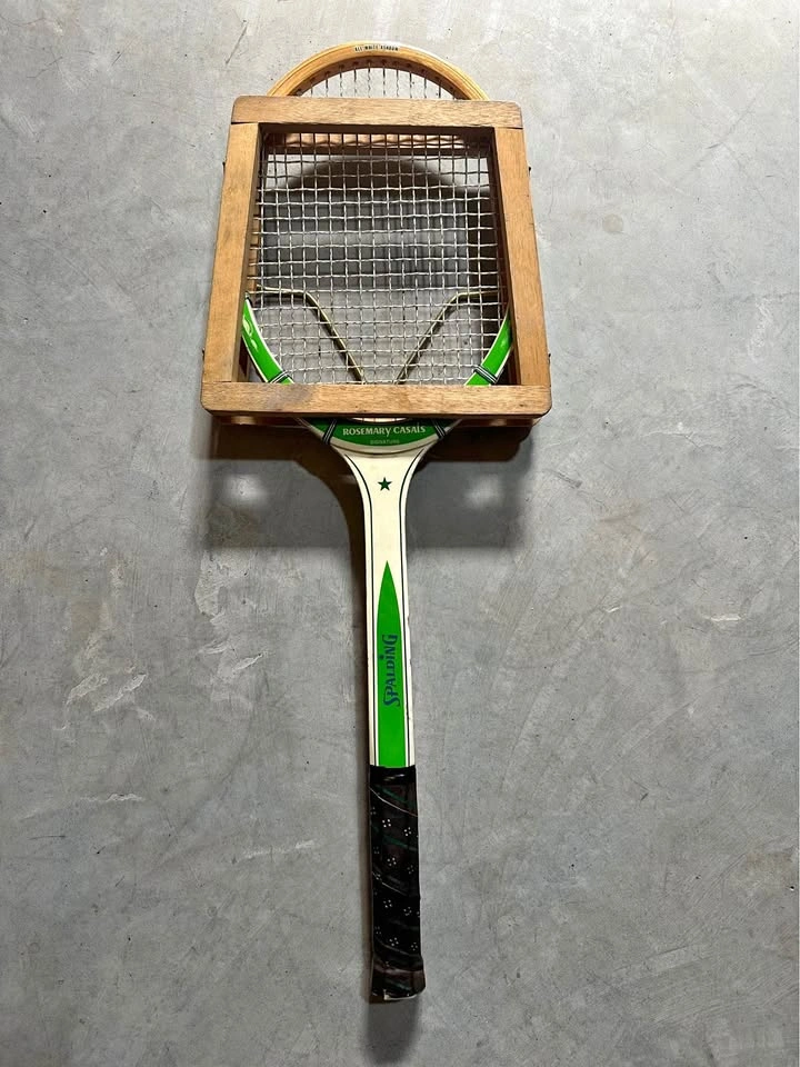 Vintage Spalding Rosemary Casals Signature Tennis Racket w/ Wood