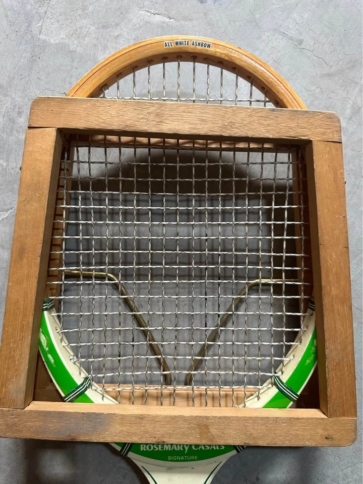 Vintage Spalding Rosemary Casals Signature Tennis Racket w/ Wood - photo 3