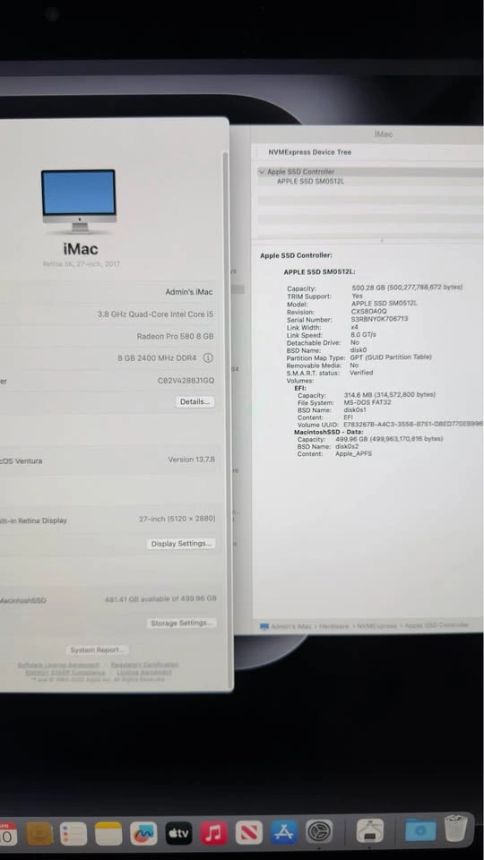iMac 27” 5K (2017) | 3.8GHz i5 | 8GB RAM | Radeon Pro 580 8GB | - photo 4