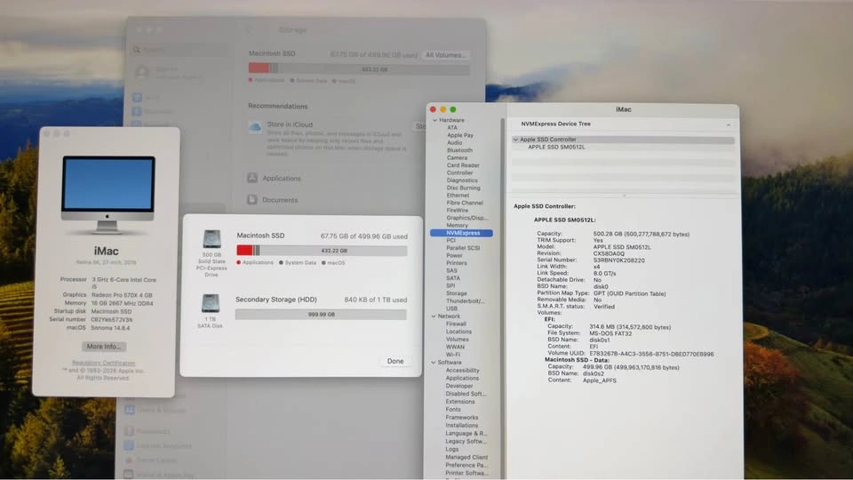 2019 iMac 27” 5K Retina, 16GB RAM, 500GB SSD + 1TB HDD - photo 4