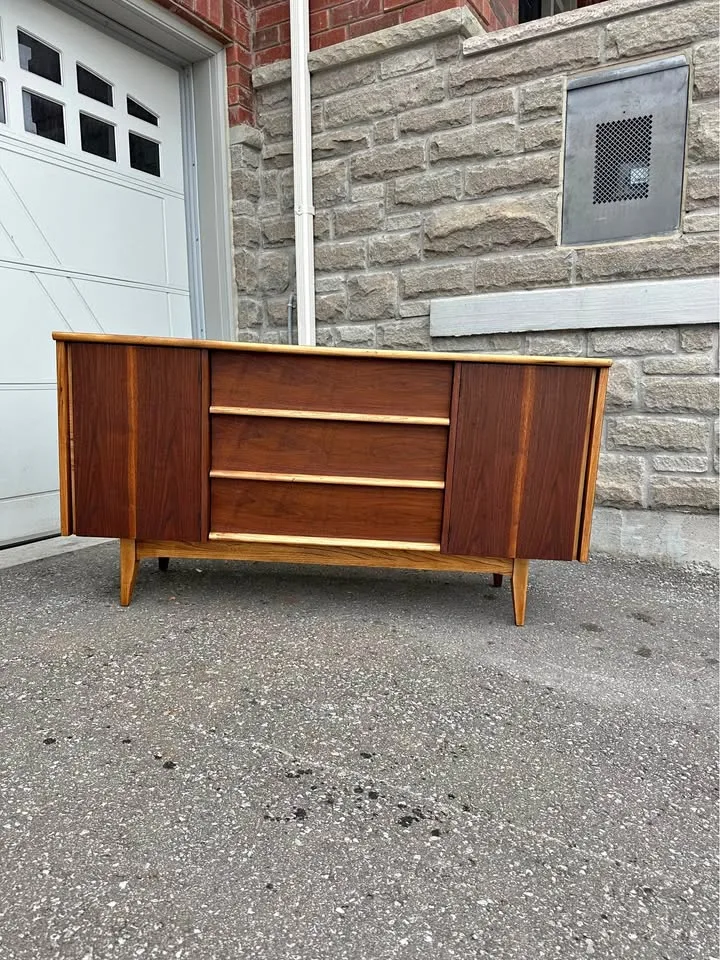 Refinish, walnut credenza