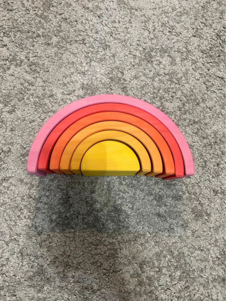 Ocamora 6 Piece Wooden Rainbow Stacker - photo 2