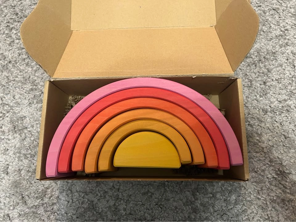 Ocamora 6 Piece Wooden Rainbow Stacker - photo 4