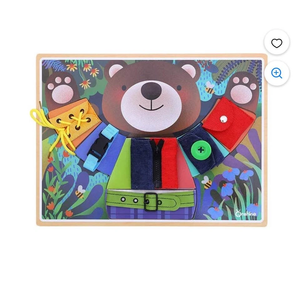 Brand new Onshine Basic Skills Board Bear Dress Toddler Activity - photo 2