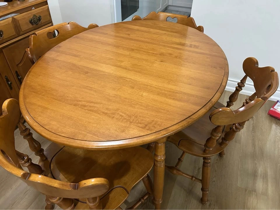 Extendable wooden dining table - photo 2