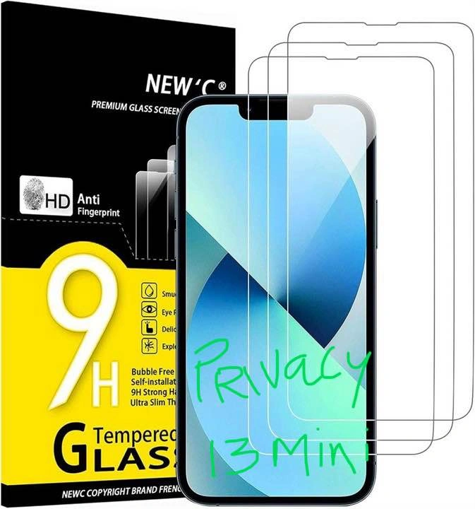 3 Pack Privacy Screen Protectors for iPhone 13 Mini - photo 2