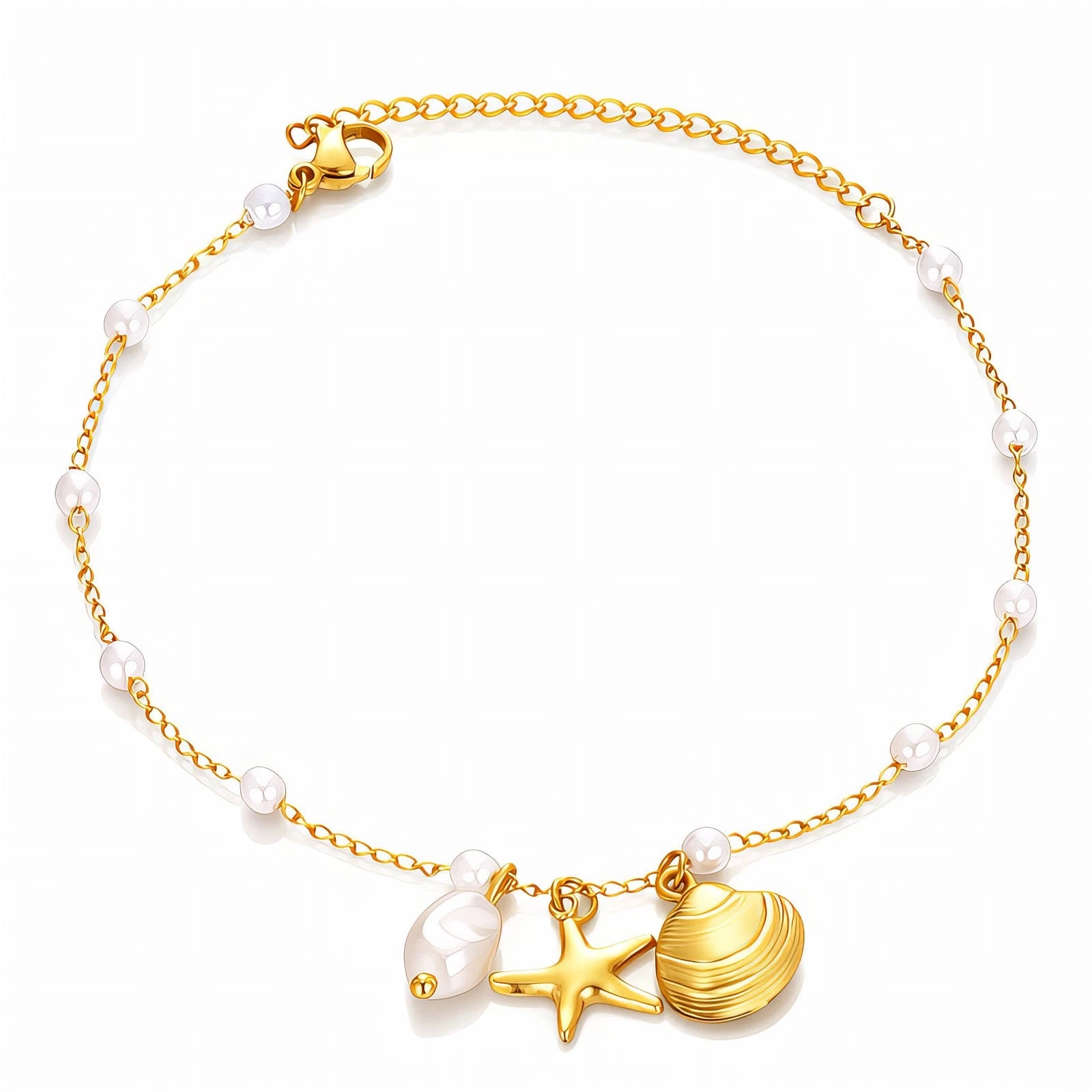 18K Gold Plated Stainless Steel Anklet/Ring
