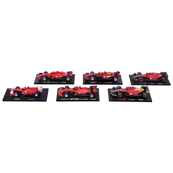 Bburago Ferrari F1 1:43 Die Cast 6-Pack Set - Brand New - photo 4